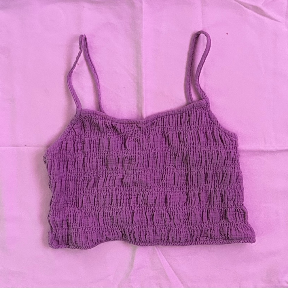 Pacsun LA hearts lilac textured tank top